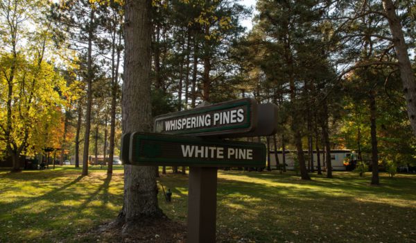 Whispering Pines Aspire Communities Signage