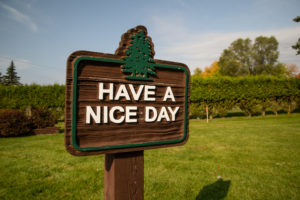 Lakeview Village Aspire Communities Have a Nice Day Sign