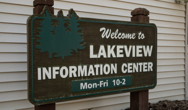 Lakeview Village Aspire Communities Information Center Sign