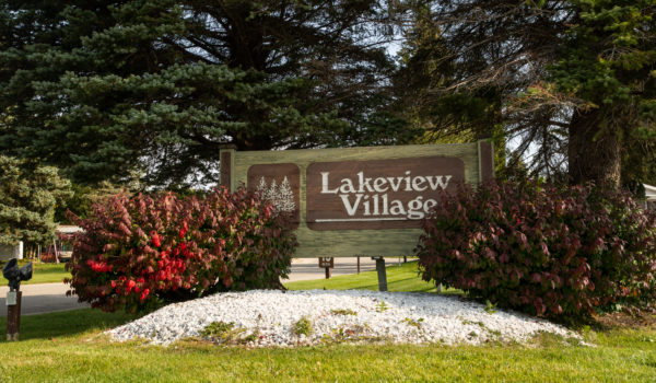 Lakeview Village Aspire Communities Front Entrance Sign