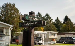 Lakeview Village Aspire Communities Street Intersection Signs