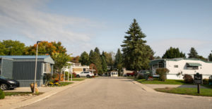 Lakeview Village Aspire Communities Street with Homes